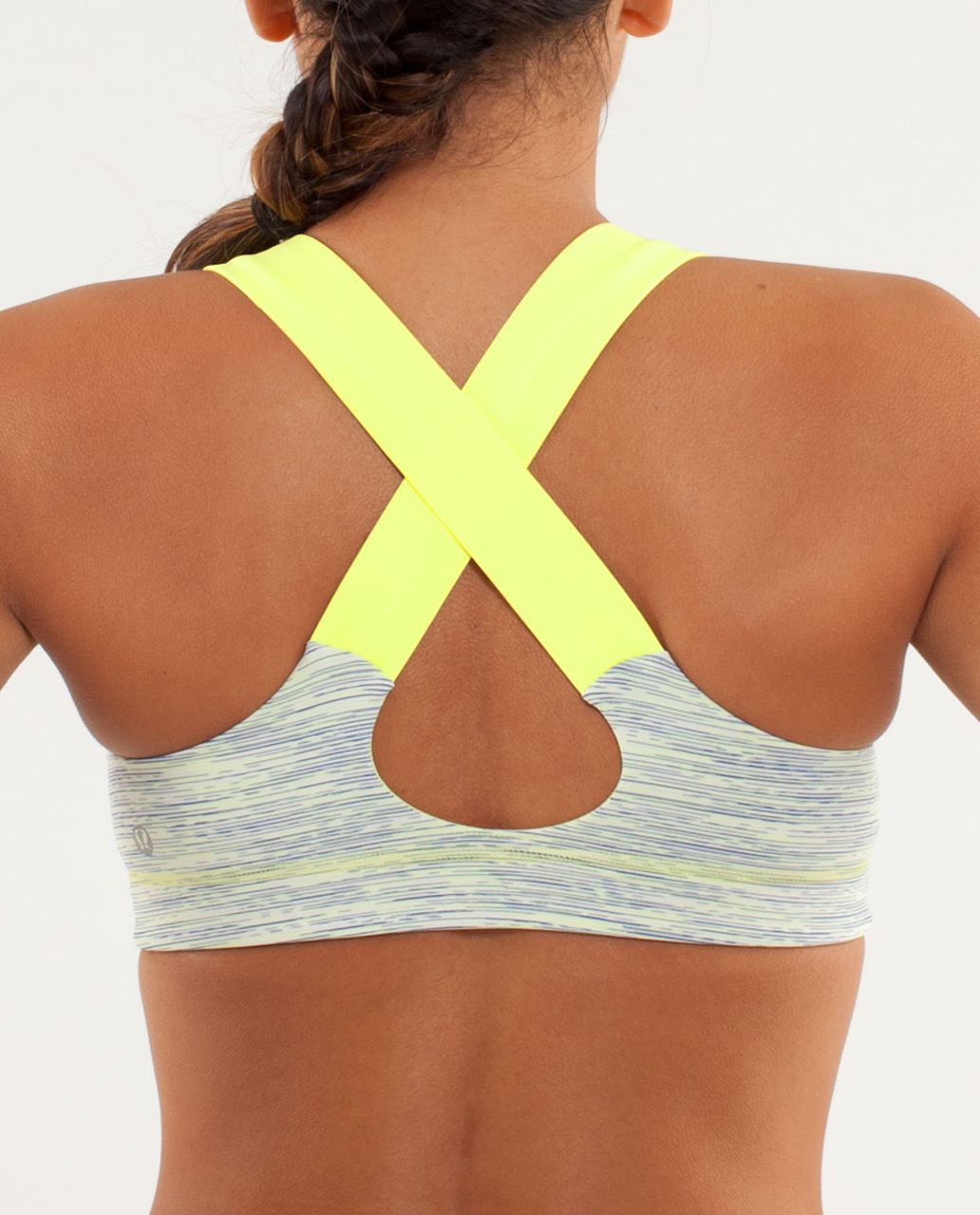 Lululemon All Sport Bra - Wee Are From Space Limitless Blue Black / Clarity Yellow