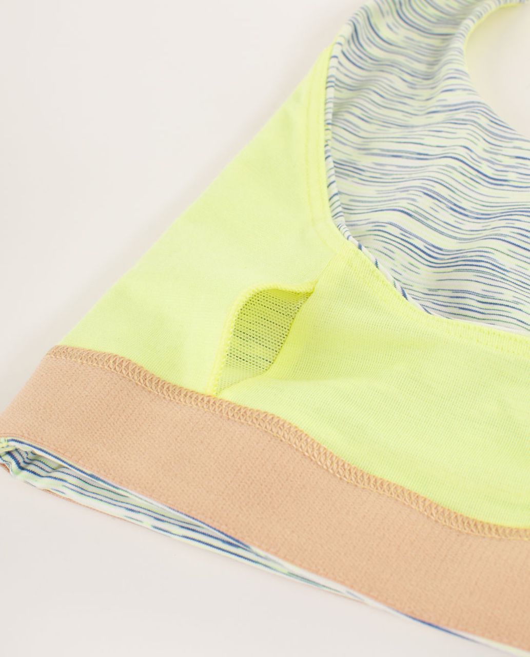 Lululemon All Sport Bra - Wee Are From Space Limitless Blue Black / Clarity Yellow