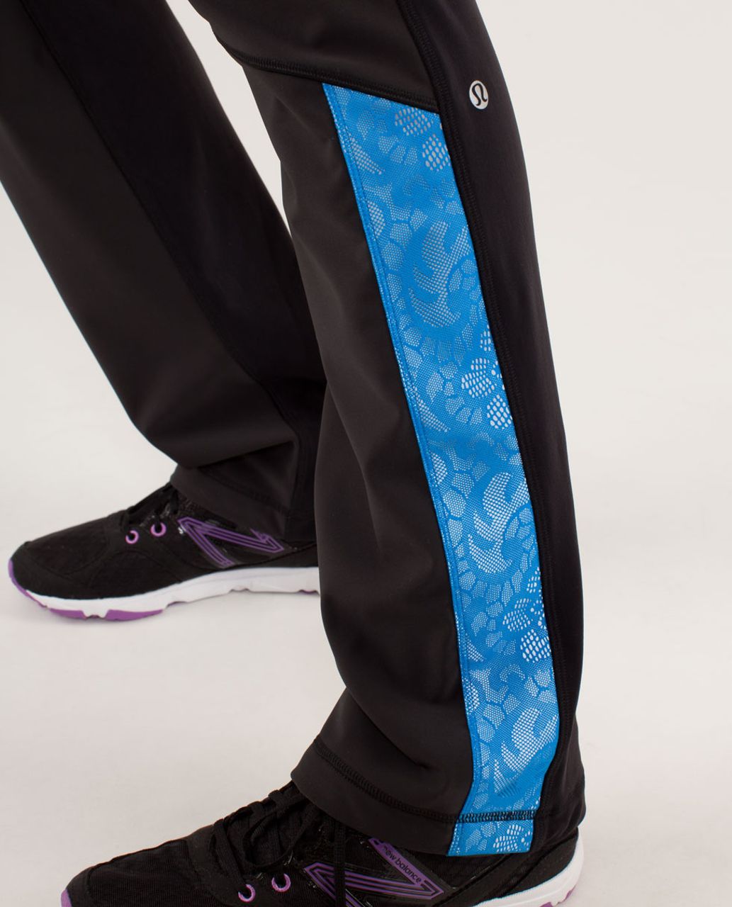 Lululemon Run:  Bold In The Cold Pant - Black / Beaming Blue