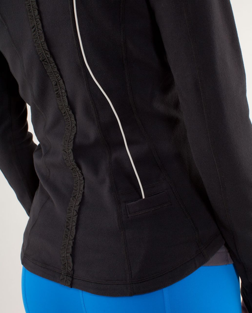 Lululemon Run:  U-Turn Pullover *Silver - Black