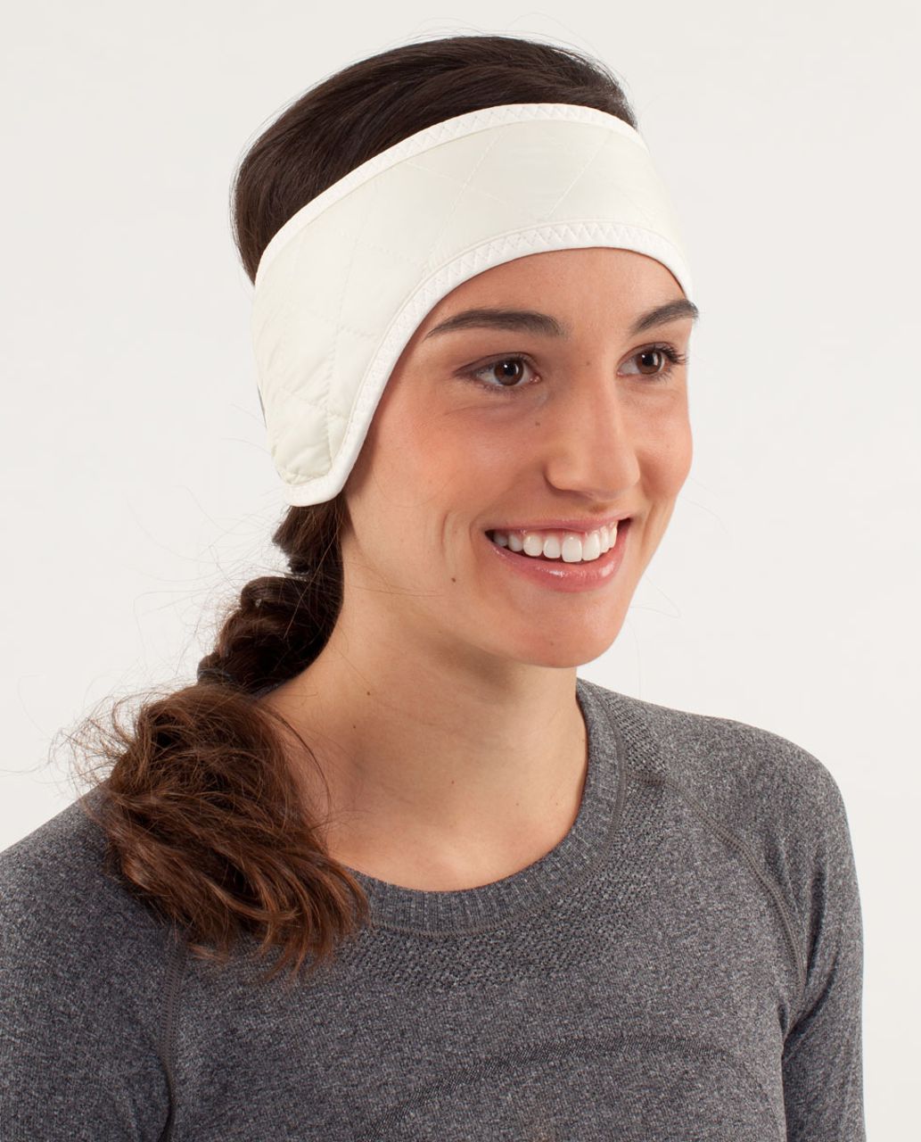 Lululemon What The Fluff Ear Warmer - Polar Cream / Beaming Blue / Polar Cream