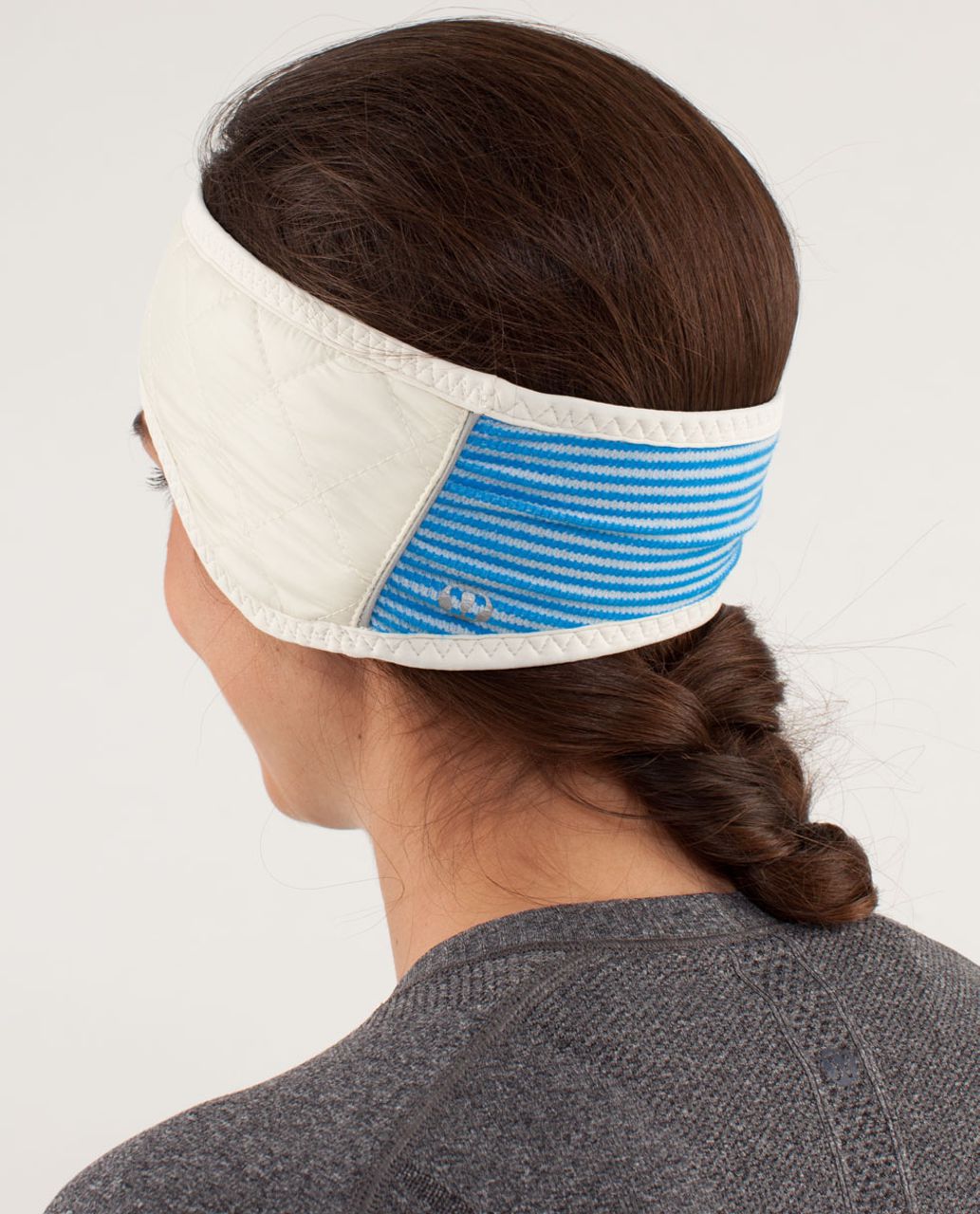 Lululemon What The Fluff Ear Warmer - Polar Cream / Beaming Blue / Polar Cream