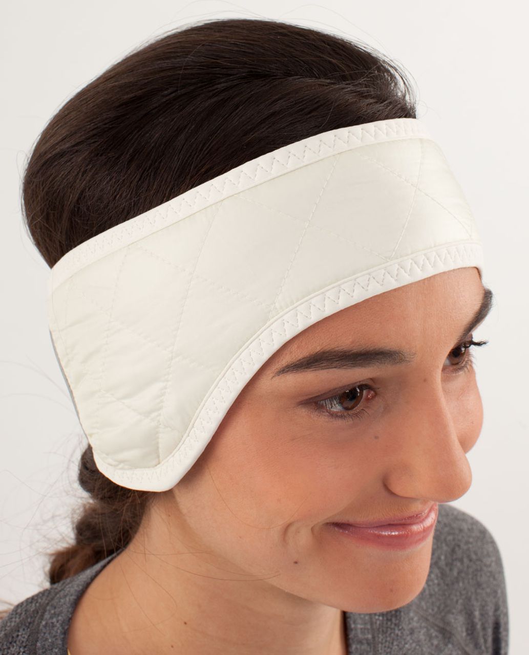 Lululemon What The Fluff Ear Warmer - Polar Cream / Beaming Blue / Polar Cream