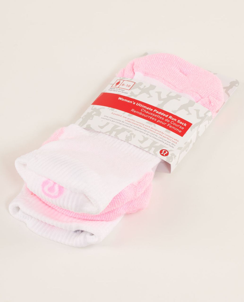 Lululemon Women's Ultimate Padded Run Sock - Pink Shell