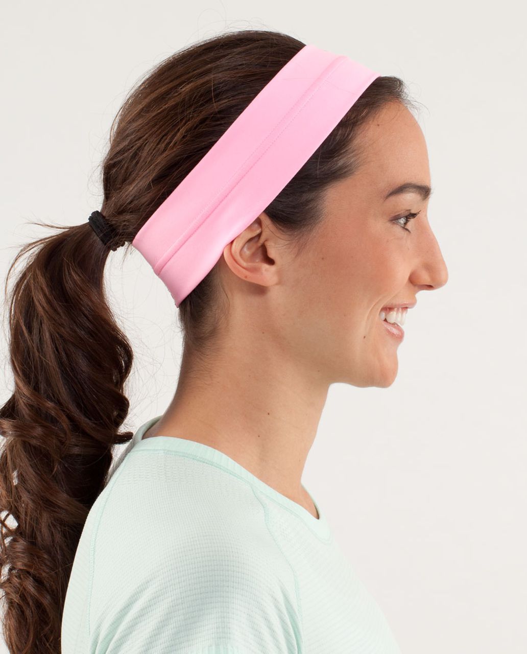 Lululemon Fly Away Tamer Headband - Pink Shell