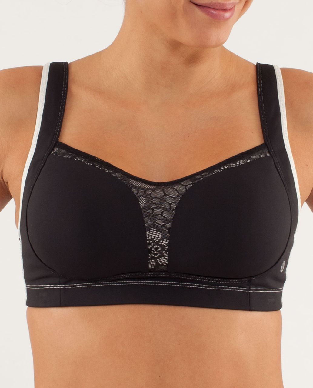 Lululemon Ta Ta Tamer Sports Bra White Wire Free Full Support