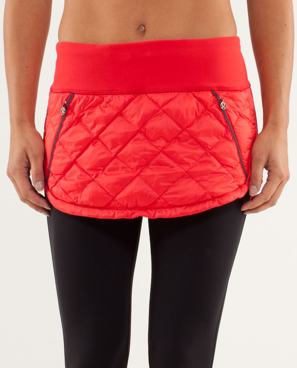 Lululemon Hot Cheeks Skirt - Slope Stripe Printed Love Red Heathered Fiery Red