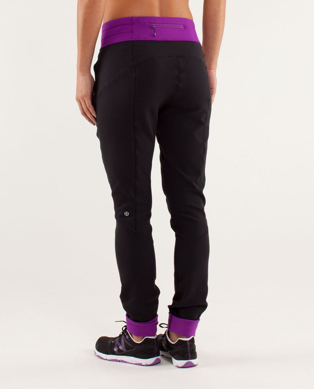 Lululemon Run:  Make A Move Pant - Black / Tender Violet