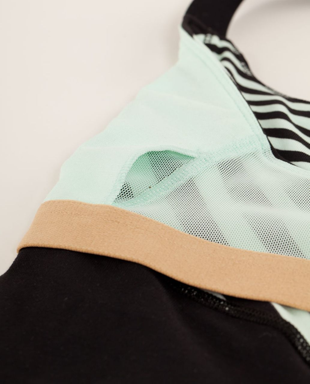 Lululemon Work It Out Tank - Classic Stripe Mint Moment Black / Sea Stripe Mint Moment Black / Black