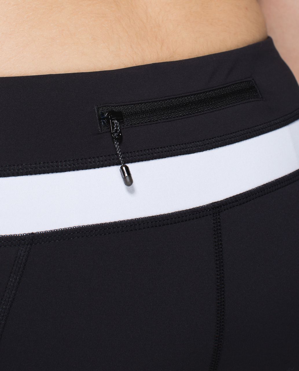 Lululemon Run:  Inspire Crop II - Black /  White