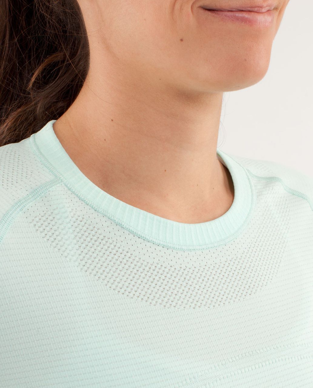 Lululemon Run:  Swiftly Tech Long Sleeve - Mint Moment / Black