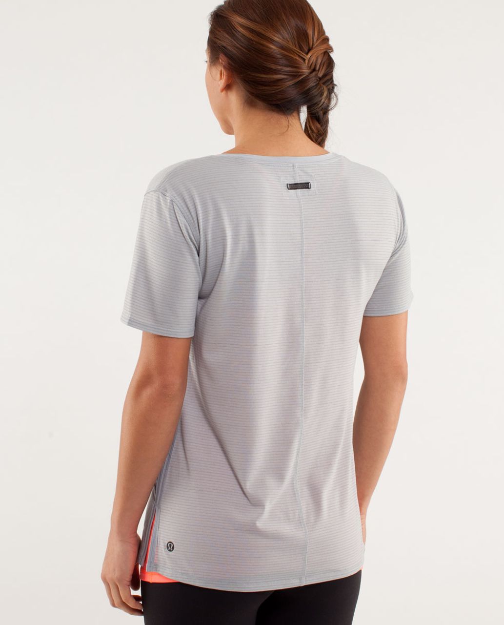 Lululemon Not So Basic Gym Tee - Heathered Silver Slate