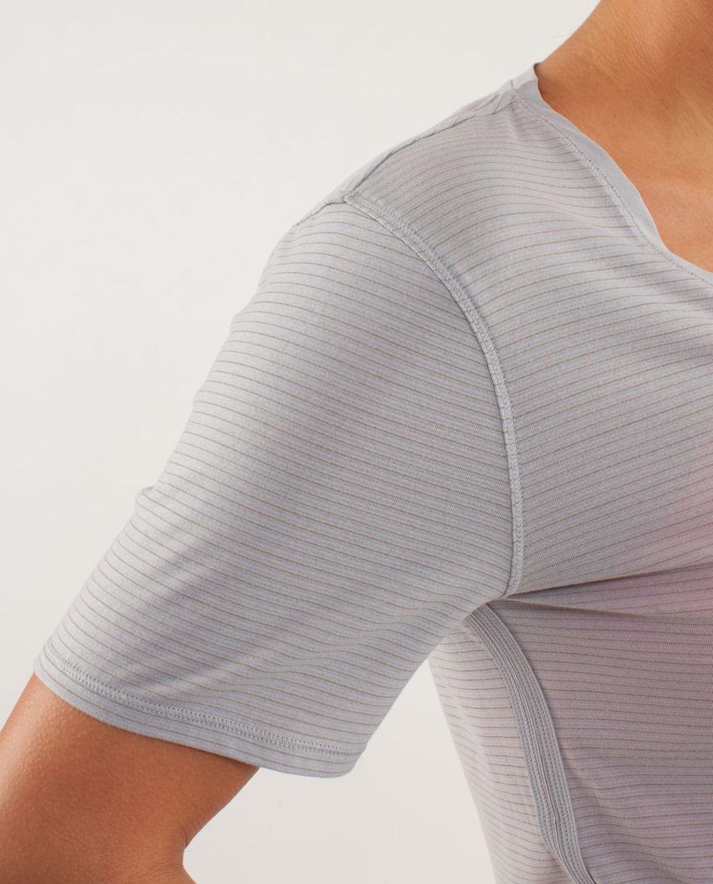 Lululemon Not So Basic Gym Tee - Heathered Silver Slate