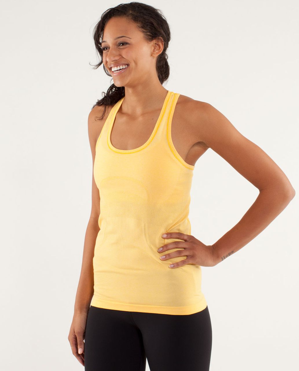 Lululemon Run:  Swiftly Tech Racerback - Burning Yellow