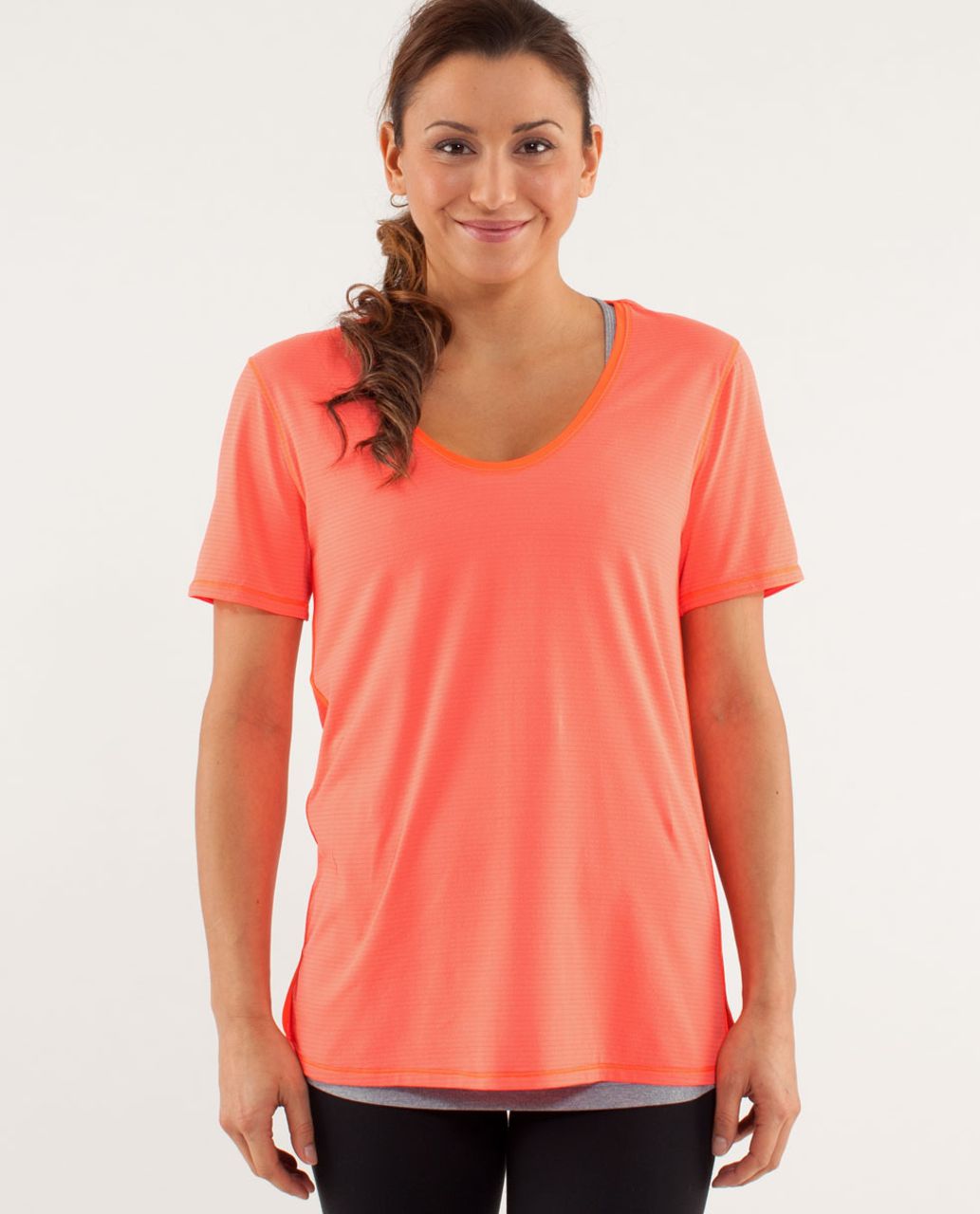 Lululemon Not So Basic Gym Tee - Light Flare