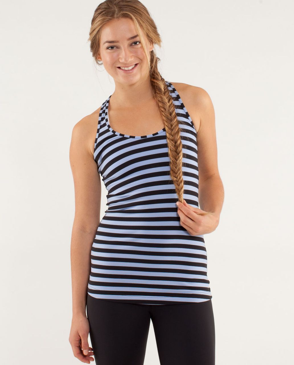 Lululemon Cool Racerback - Sea Stripe Polar Haze Black