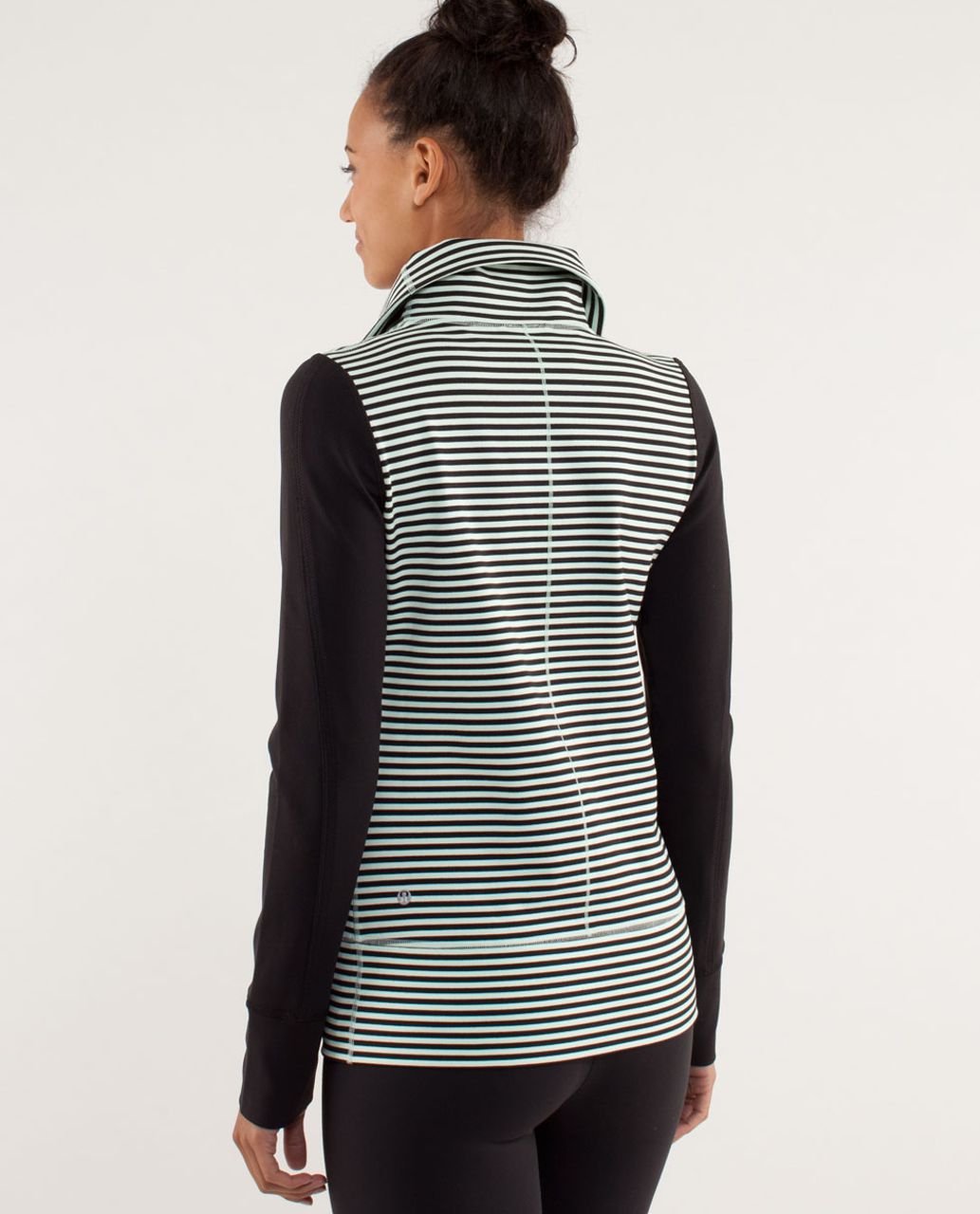 Lululemon Daily Yoga Jacket - Beaming Blue / Classic Stripe Polar Cream  Beaming Blue - lulu fanatics