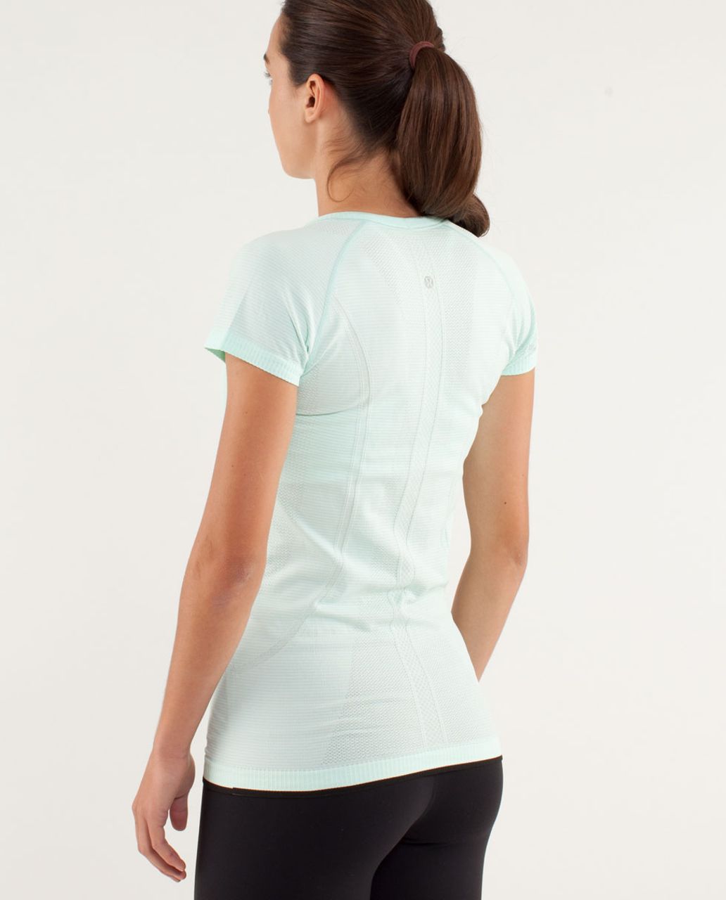 Lululemon Run:  Swiftly Tech Short Sleeve - Mint Moment / Black