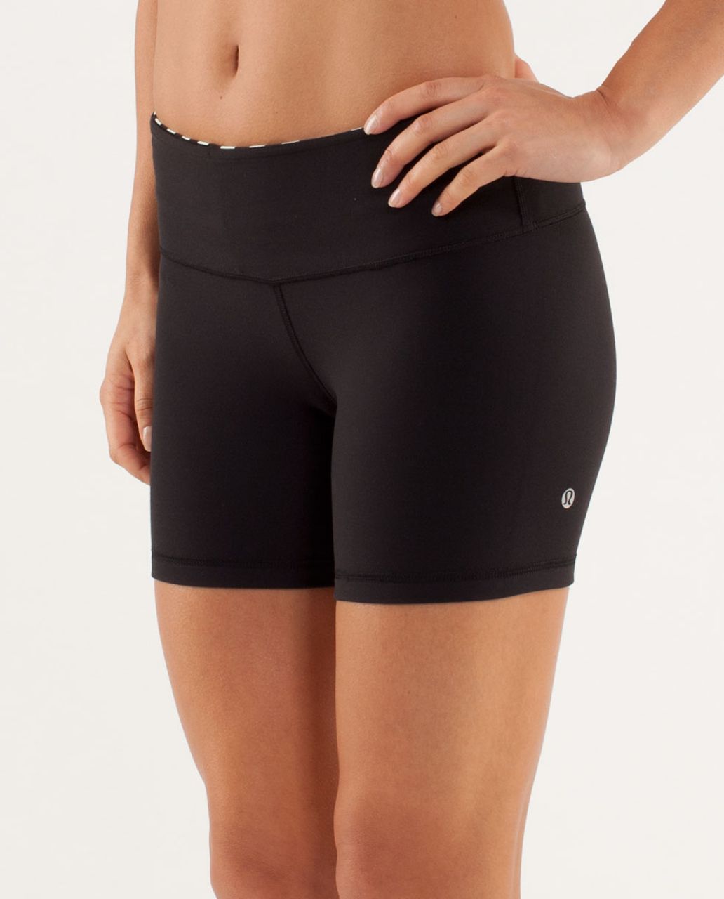 Lululemon Reverse Groove Short (Regular) - Black / Sea Stripe Mint Moment Black / Mint Moment