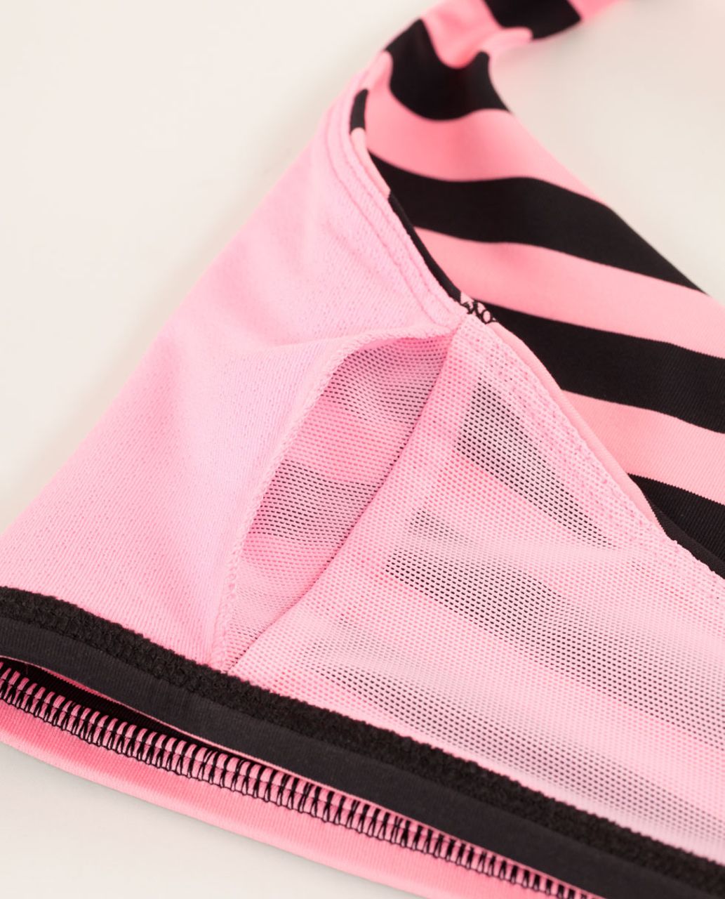 Lululemon Free To Be Bra - Sea Stripe Pink Shell Black