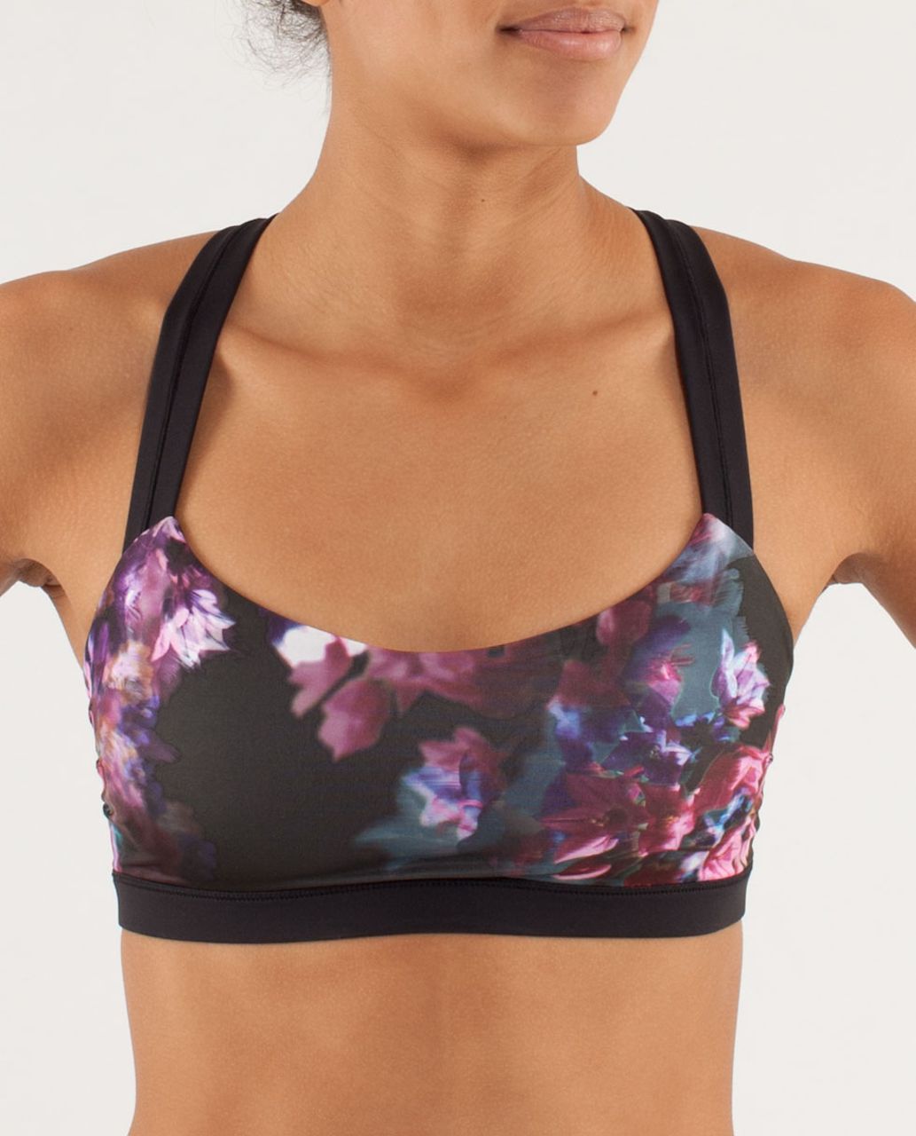 Blue Racer Back Sports Bra