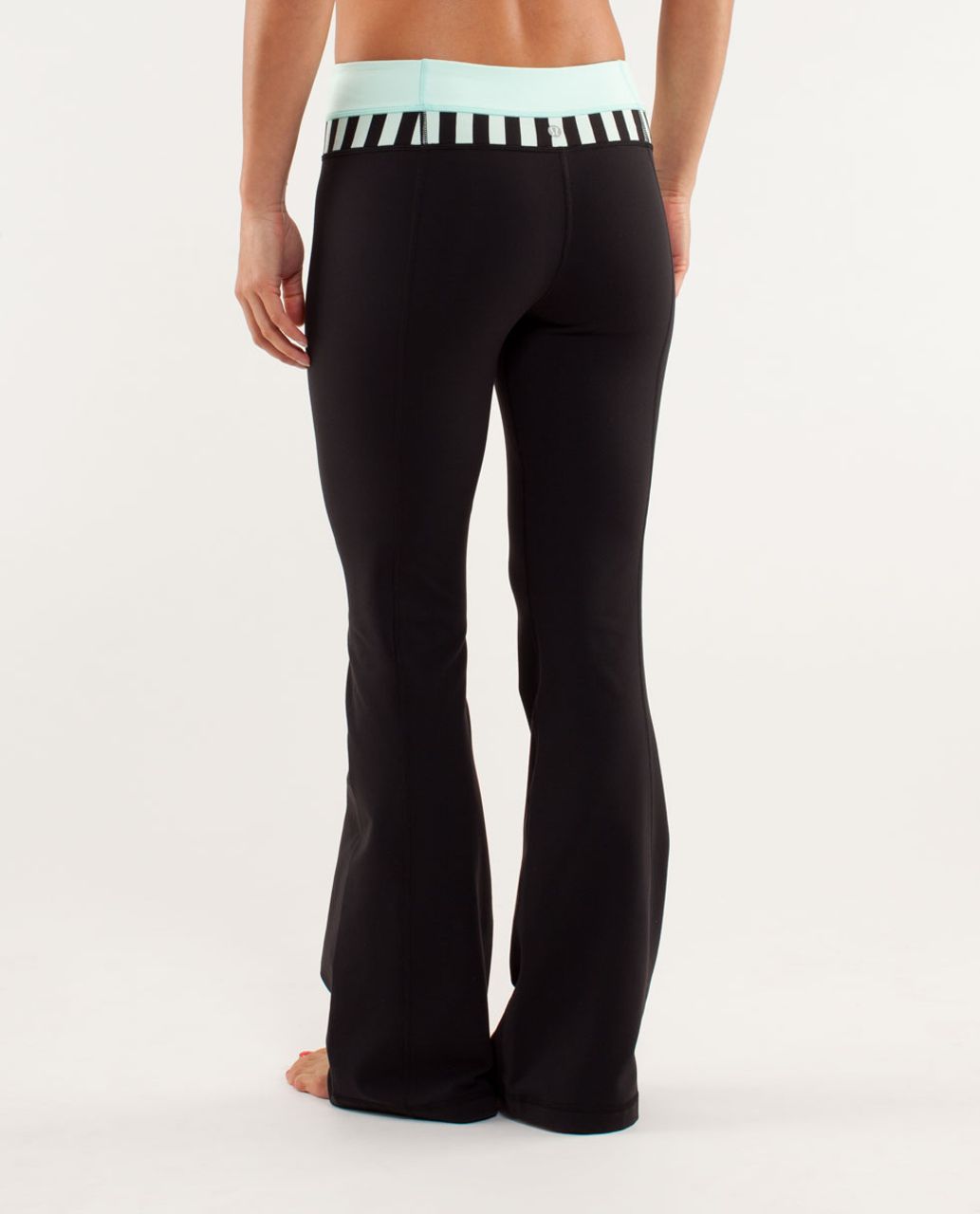 Lululemon Groove Pant *New (Tall) - Black / Mint Moment / Sea Stripe Mint Moment Black