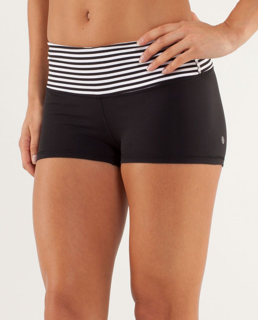 Lululemon Boogie Short - Black / Arrow Chevron White Black / Classic Stripe Black White / Black