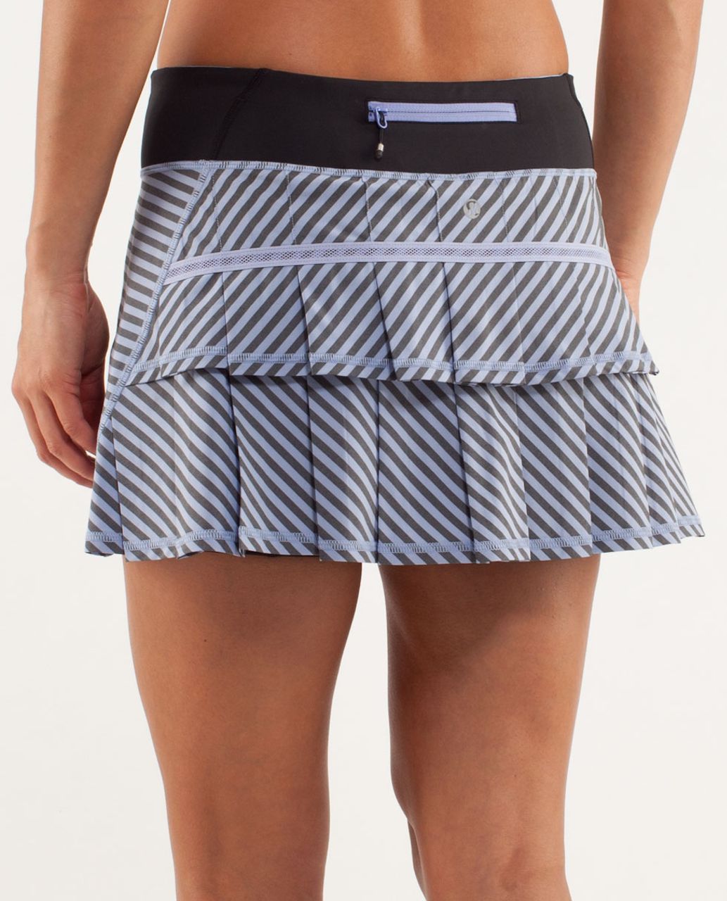 Lululemon Run: Pace Setter Skirt (Regular) - Classic Stripe Polar Haze  Black - lulu fanatics