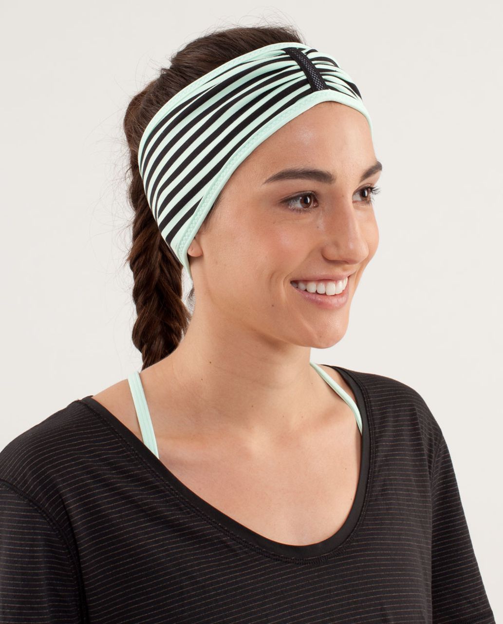 lululemon athletica Nulu Wide Reversible Headband in Black