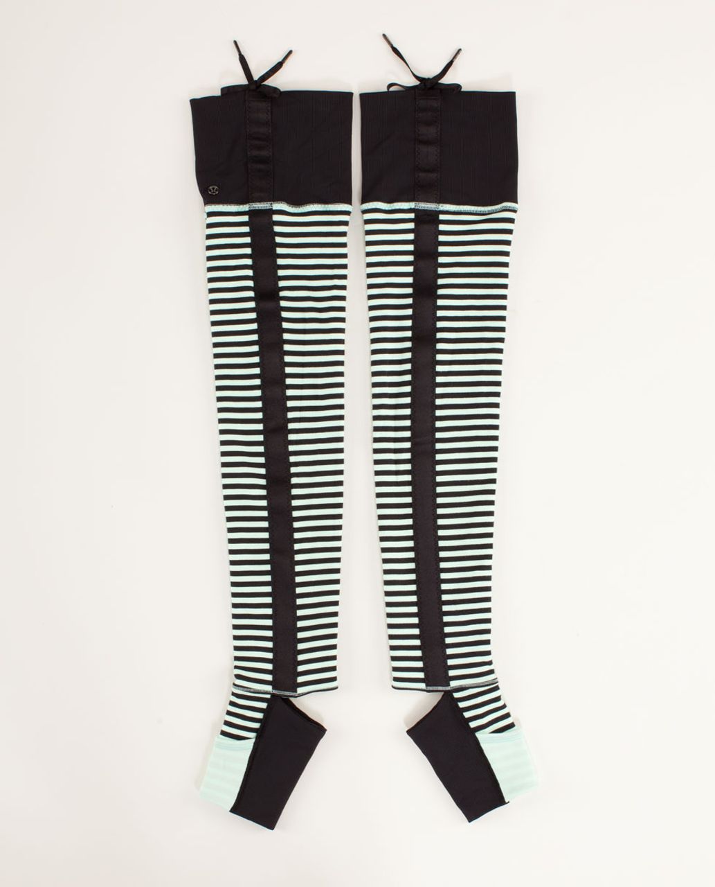 Lululemon Eternal Legwarmers II - Classic Stripe Mint Moment Black