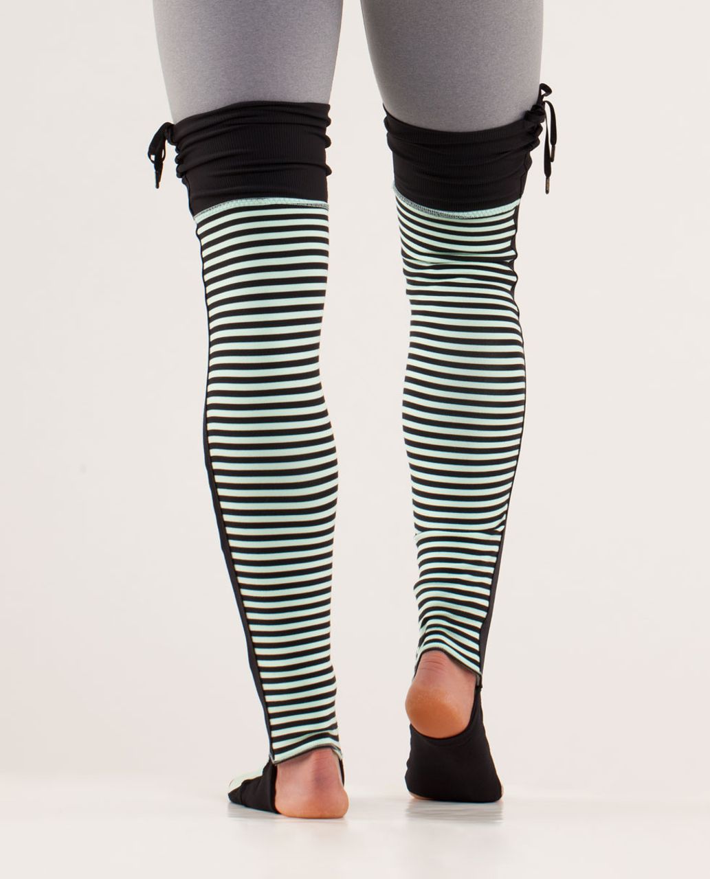 Lululemon Eternal Legwarmers II - Classic Stripe Mint Moment Black