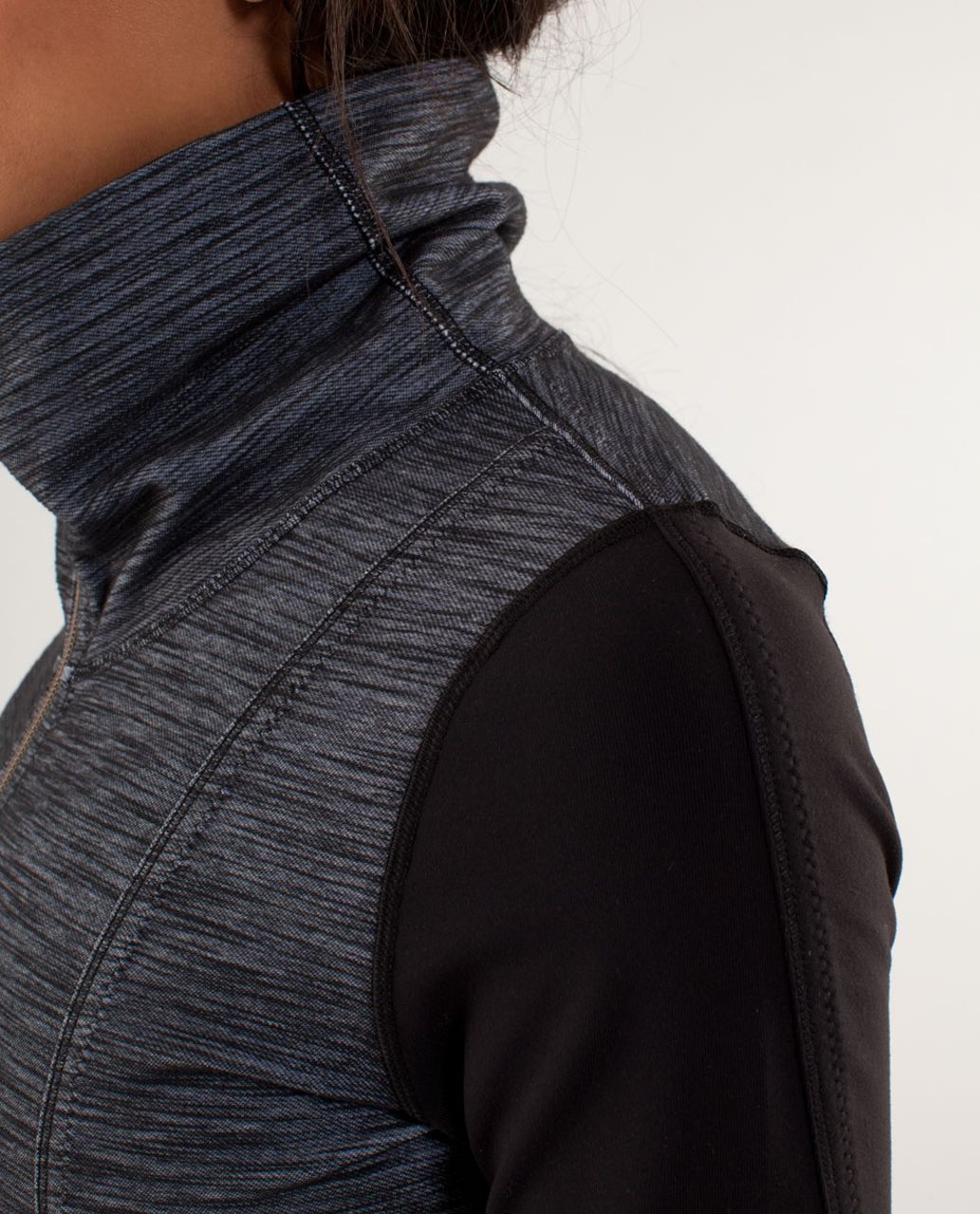 Lululemon Daily Yoga Jacket - Reversible Slub Denim Polar Haze / Black