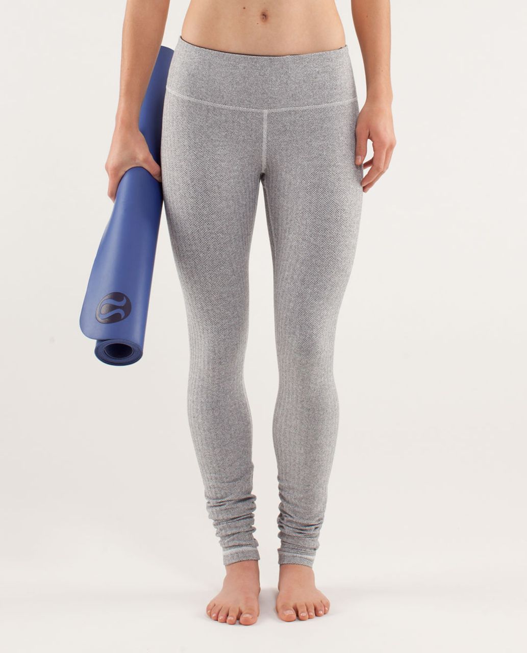 Lululemon Wunder Under Low-Rise Tight *28 - Heathered Herringbone Heathered  Black Black - lulu fanatics