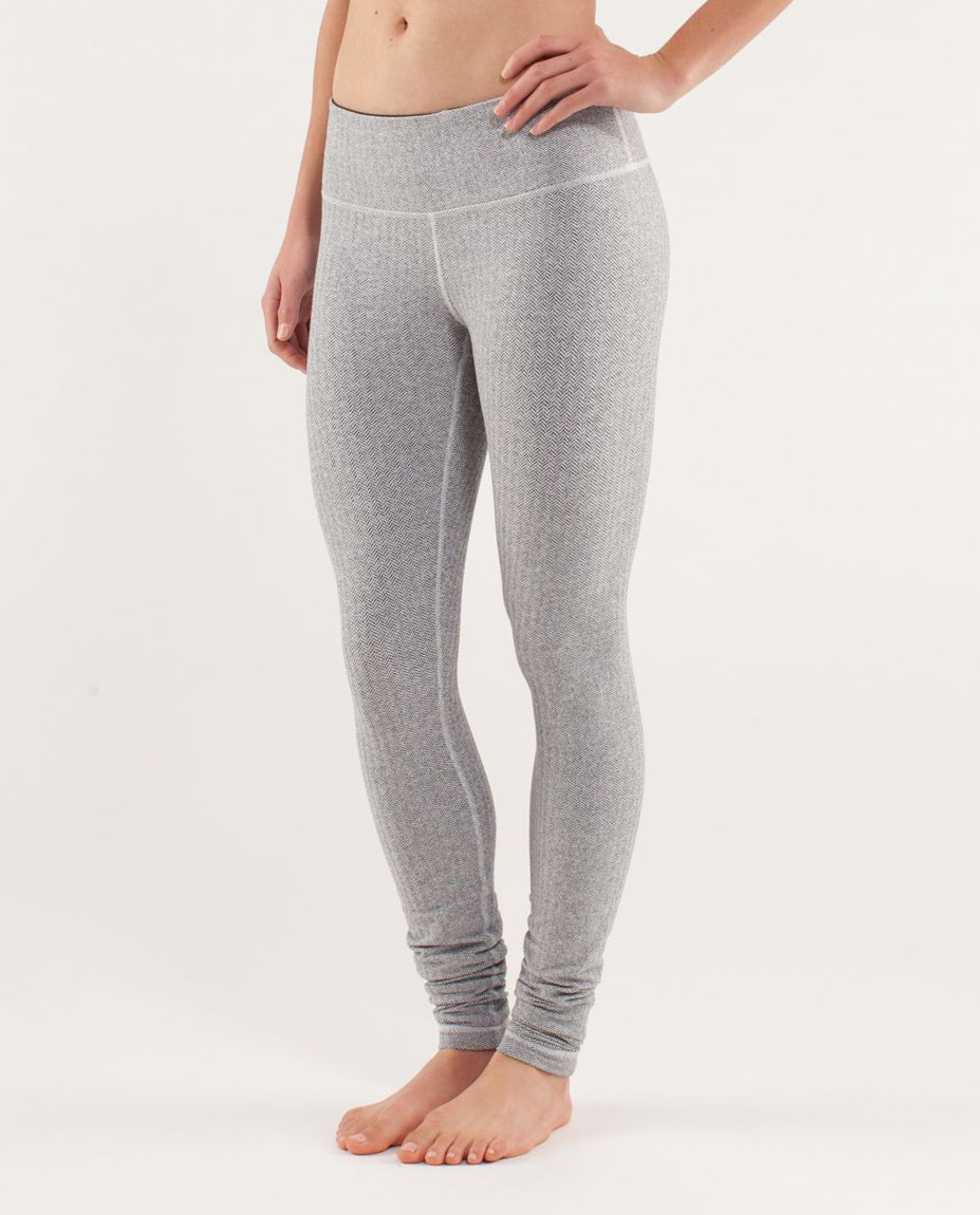 Lululemon size 2 yoga pants, houndstooth gray