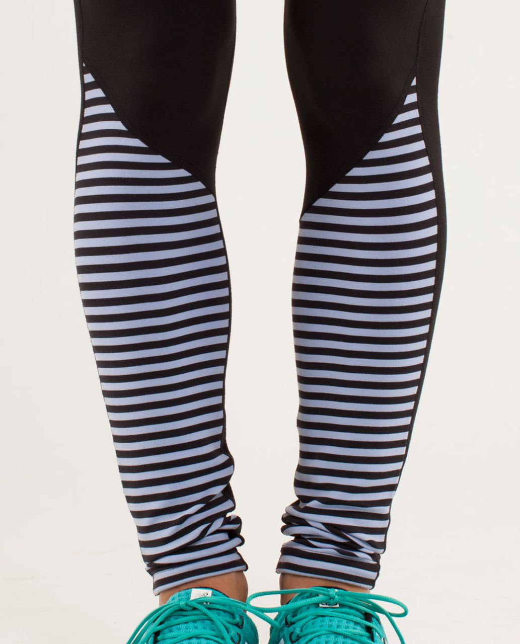 Lululemon Run:  Runder Under Pant - Black / Classic Stripe Polar Haze Black