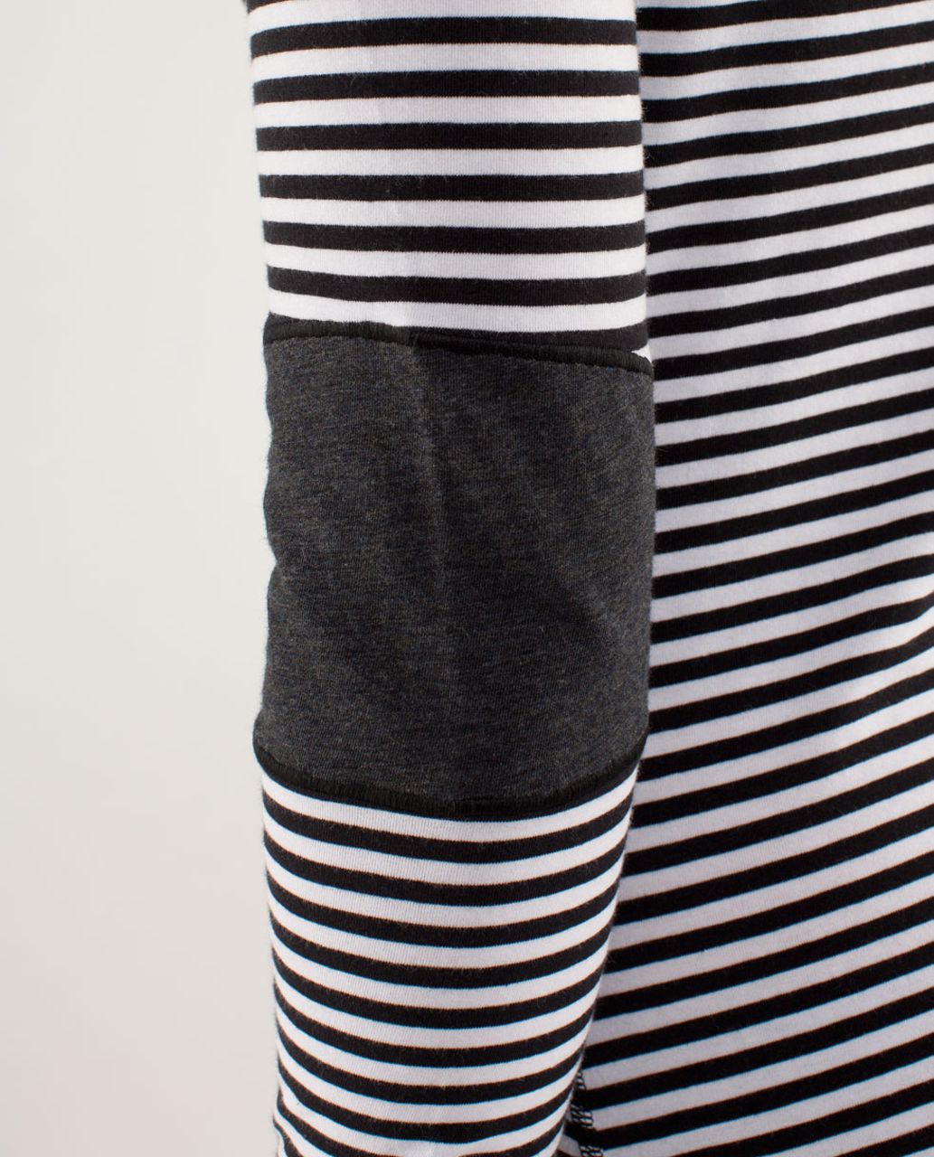 Lululemon Devotion Long Sleeve Tee - Classic Stripe Black White / Heathered Black