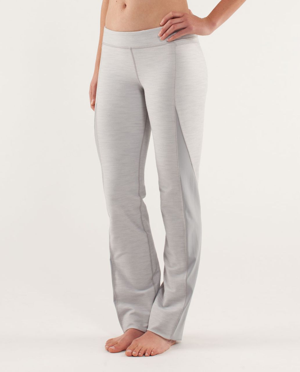 Lululemon Straight To The Studio Pant - Reversible Slub Denim Silver Slate / Silver Slate