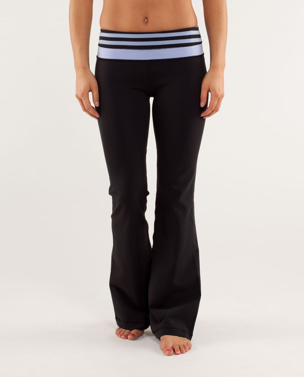 Lululemon Groove Pant *New (Regular) - Black / Sea Stripe Polar Haze Black / Polar Haze