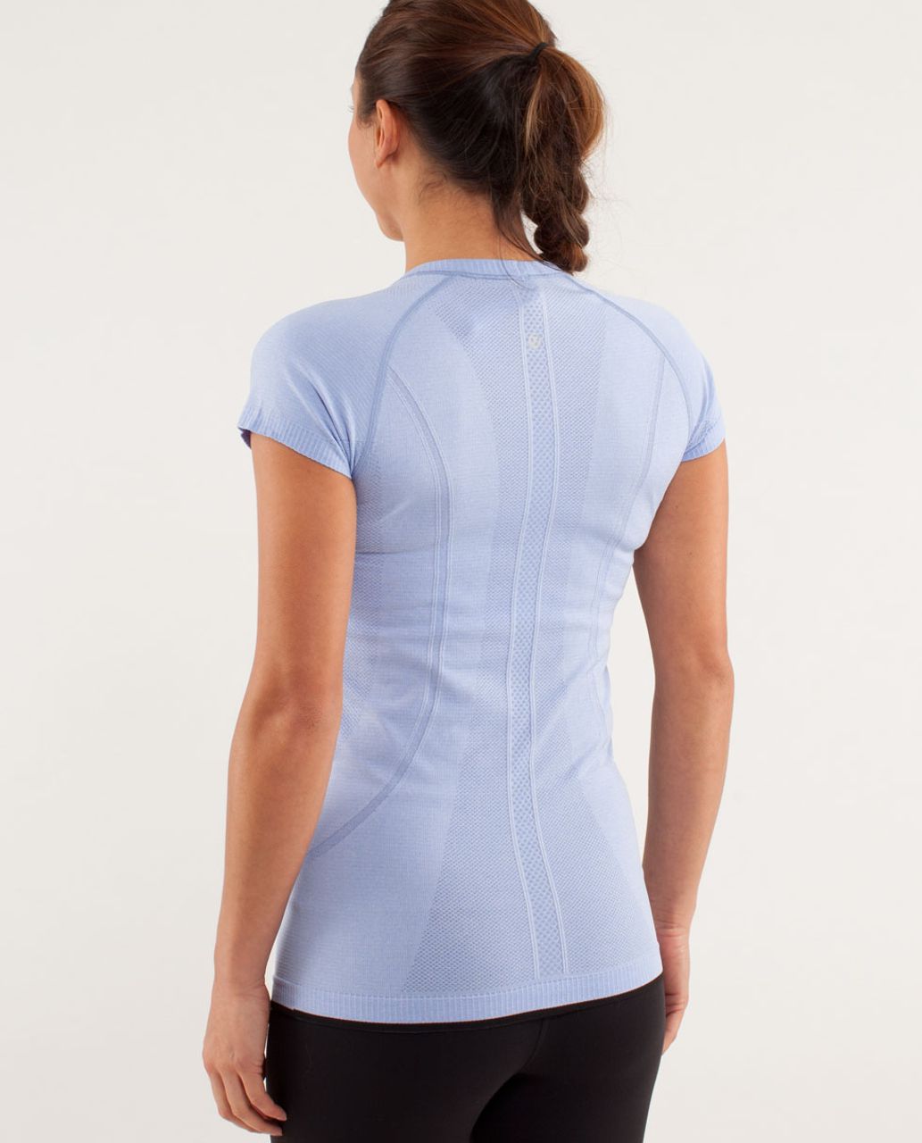 Lululemon Run: Swiftly Tech Short Sleeve - Polar Haze / Black - lulu ...