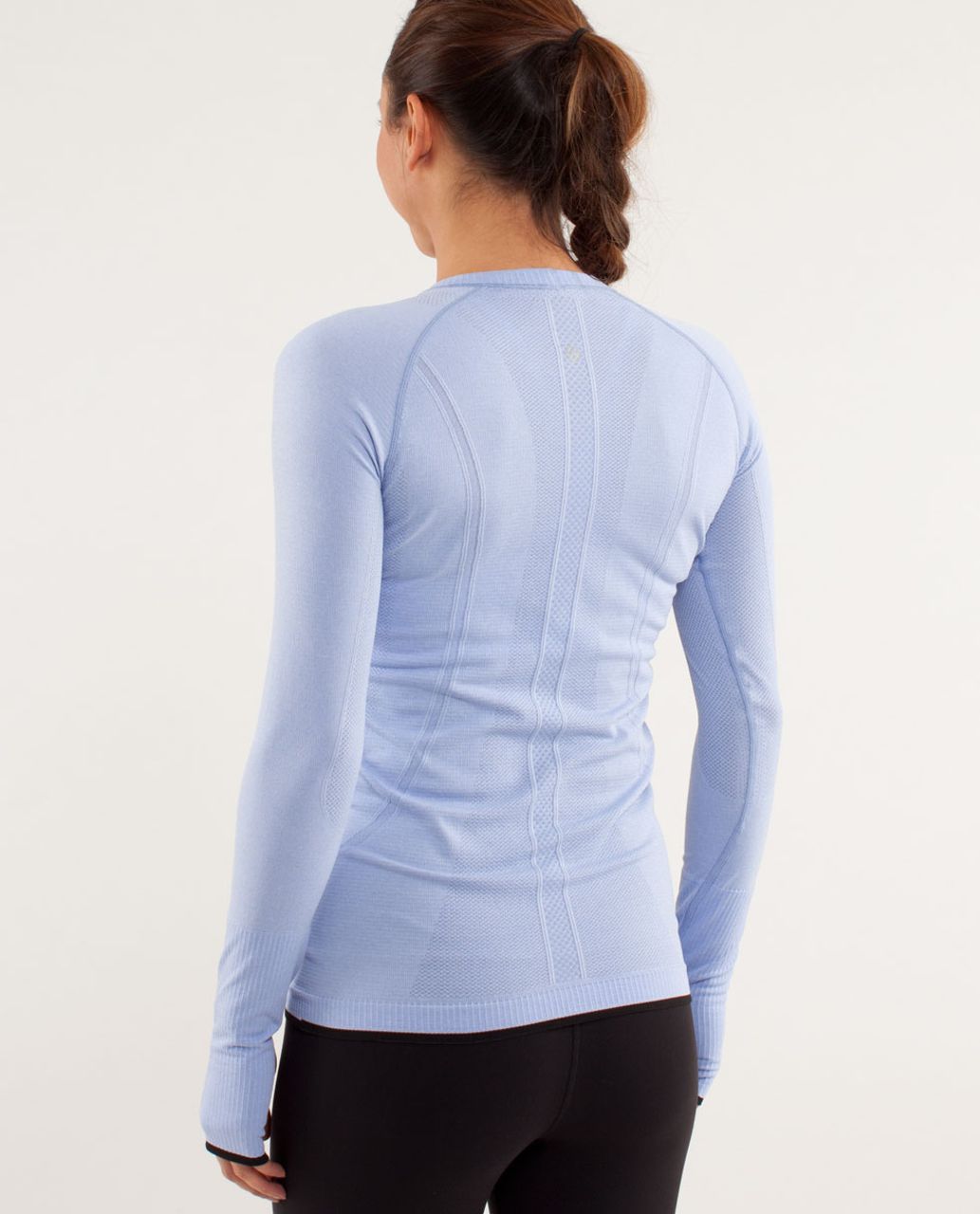 Lululemon Run:  Swiftly Tech Long Sleeve - Polar Haze / Black