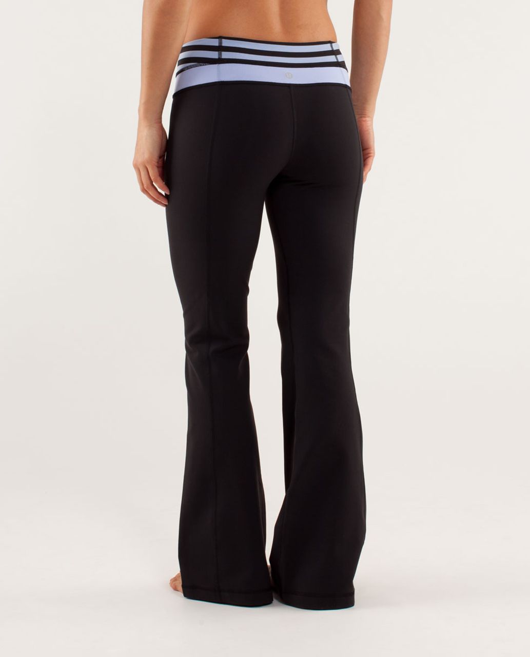 Lululemon Groove Pant *New (Tall) - Black / Sea Stripe Polar Haze Black /  Polar Haze - lulu fanatics