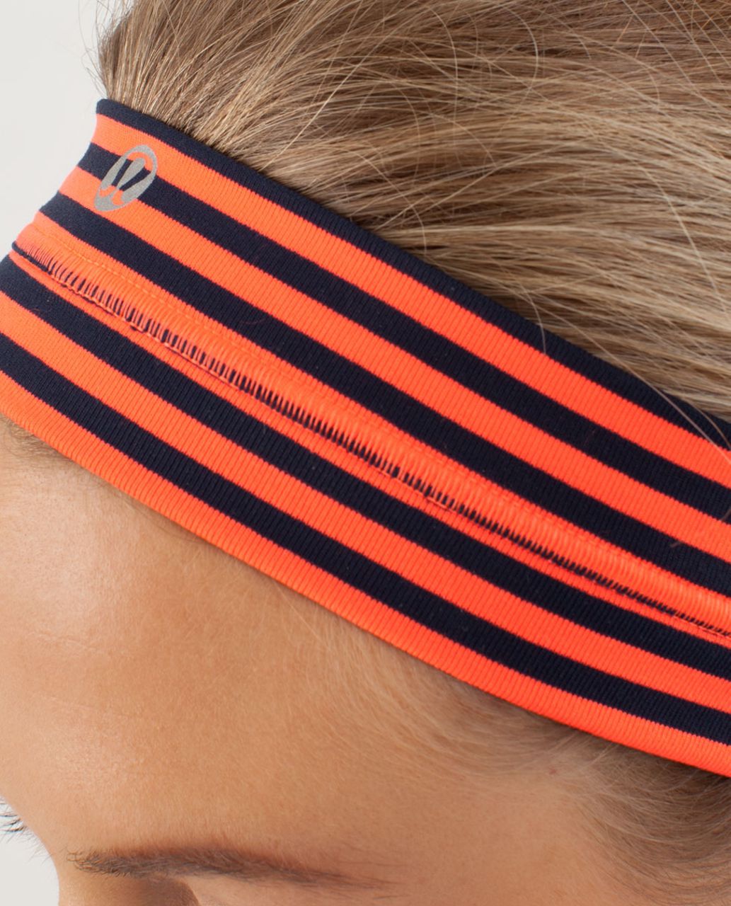 Lululemon Fly Away Tamer Headband - Classic Stripe Light Flare Inkwell