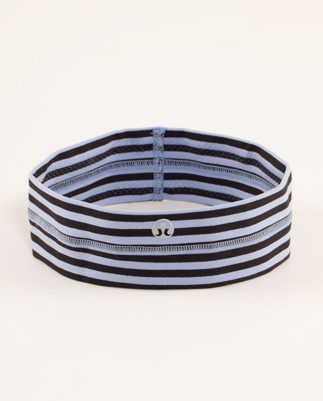 Lululemon Fly Away Tamer Headband - Classic Stripe Polar Haze Black