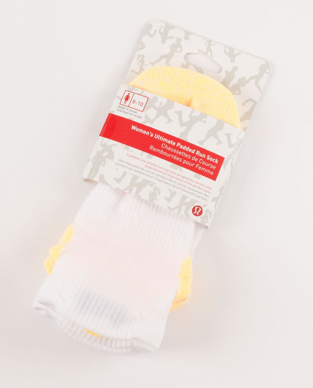 Lululemon Women's Ultimate Padded Run Sock - Burning Yellow