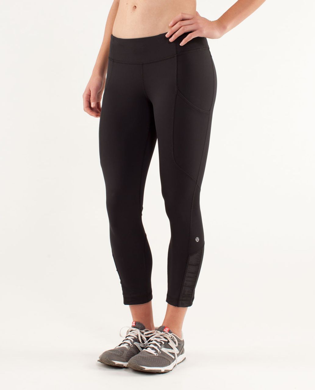 Lululemon Run: Reflect Crop - Black 