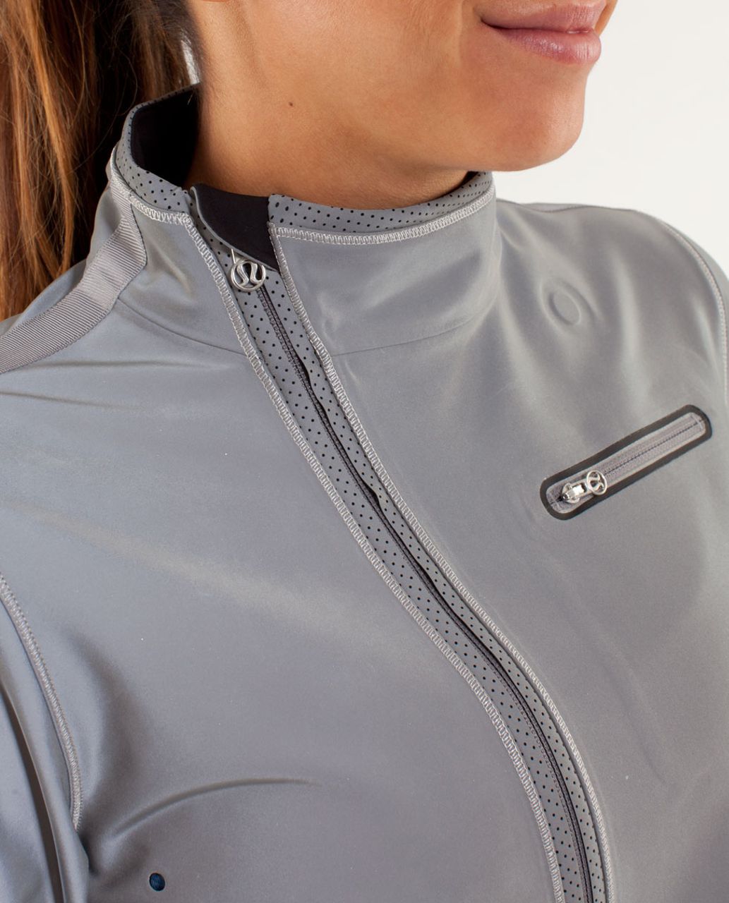 Lululemon Run:  Reflective Jacket - Silver