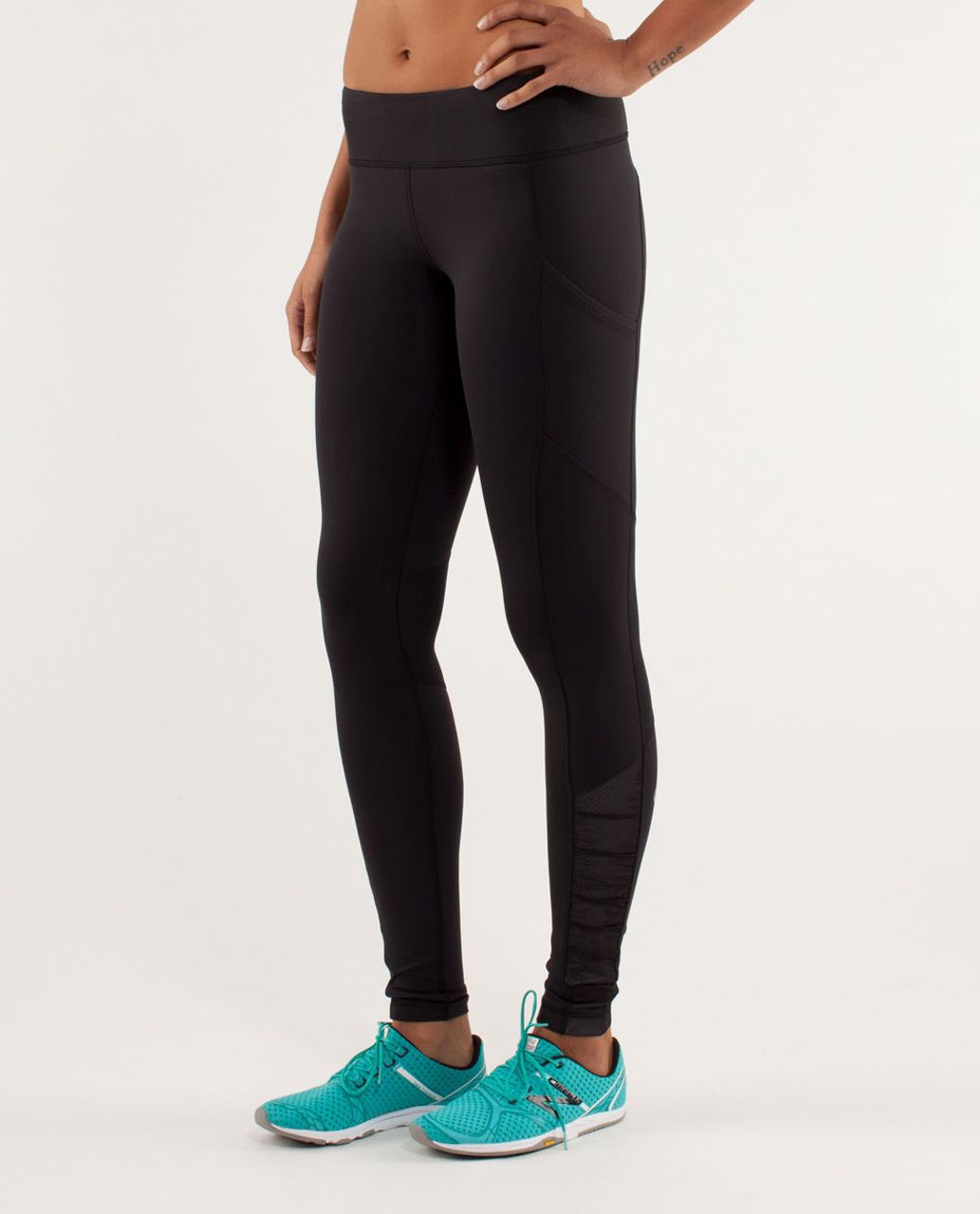 Lululemon Run:  Get Up And Glow Tight - Black