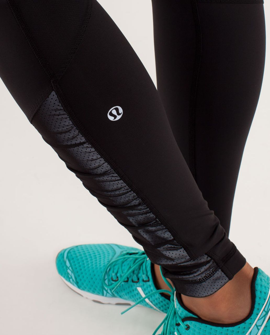 Lululemon Run:  Get Up And Glow Tight - Black