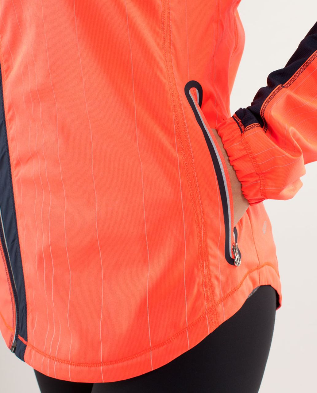 Lululemon Run:  Get Up And Glow Jacket *Reflective 360 - Light Flare / Inkwell