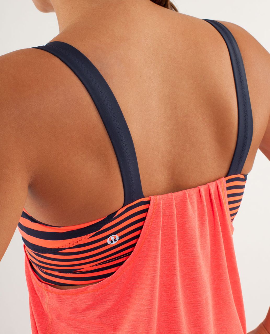 Lululemon Run:  Back On Track Tank - Light Flare / Classic Stripe Flare Light Inkwell / Sea Stripe Light Flare Inkwell